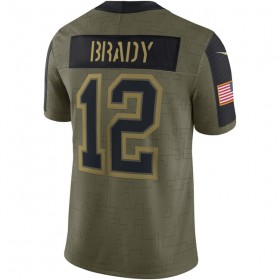 Maillot Tampa Bay Buccaneers Tom Brady 12 Nike 2021 Salute to Service - Homme